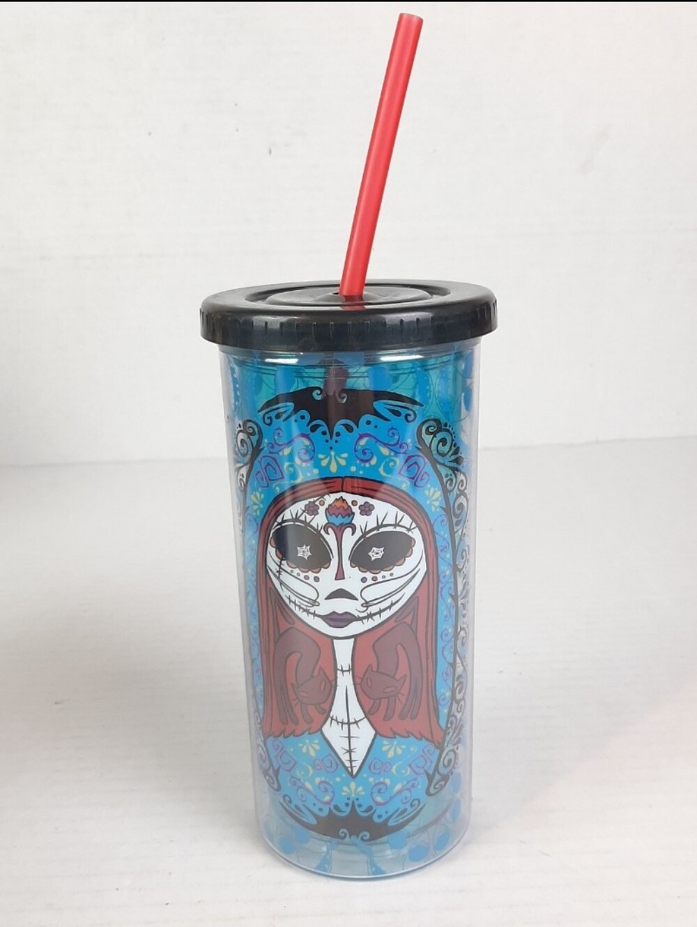🛍Disney Nightmare Before Christmas 20oz Tumbler Sugar Skull Design of Sally